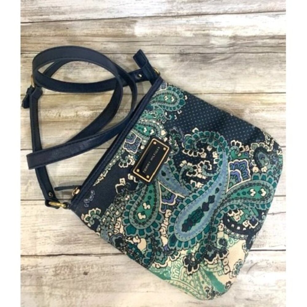 Tommy‎ Hilfiger Paisley Crossbody Bag with Adjustable Strap
